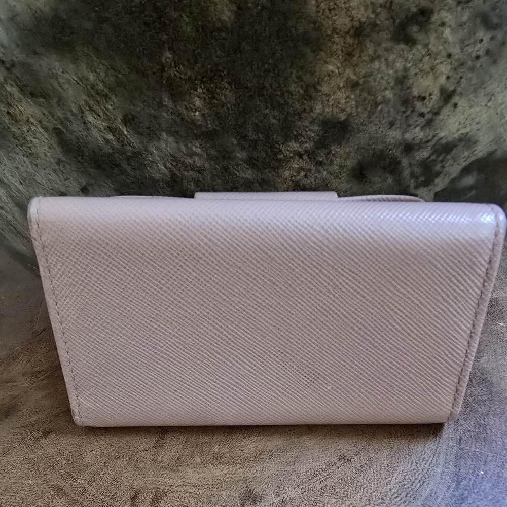 Prada Key Holder Case Pink Ssffisno Leather - Picture 2 of 10
